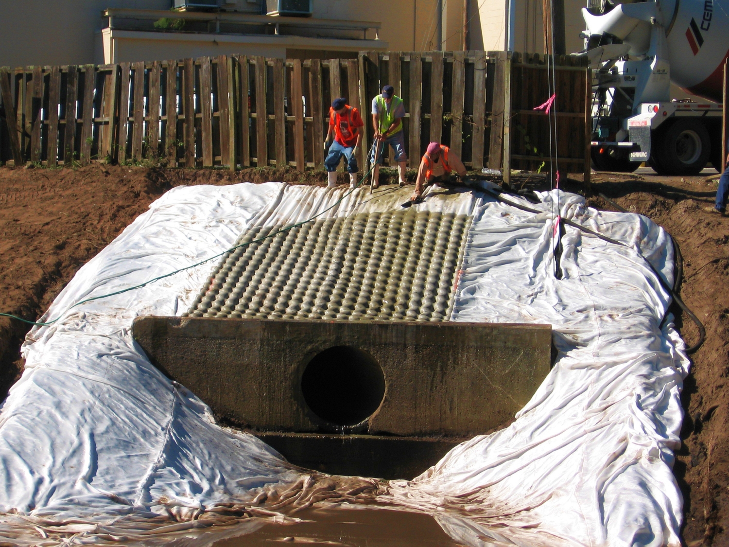 Basin erosion control Erosion control for a basin