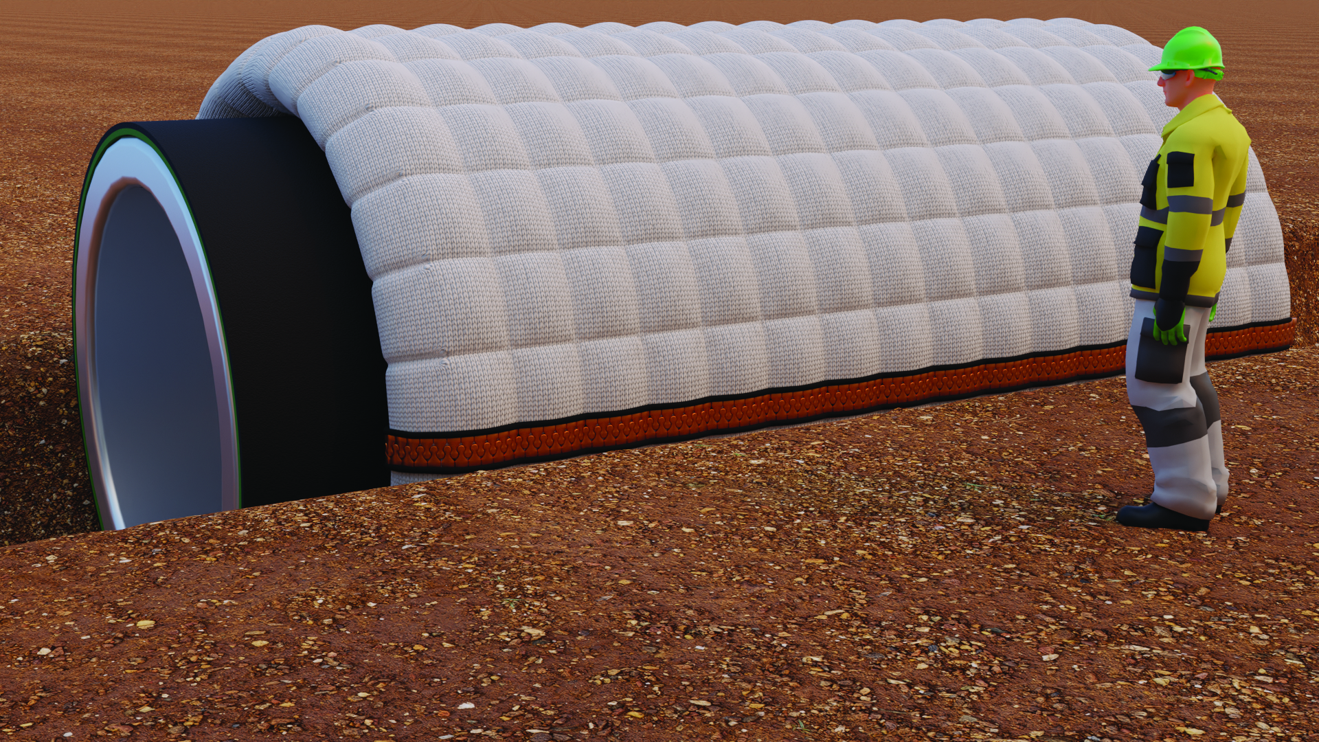 Pipe Zipper digital rendering